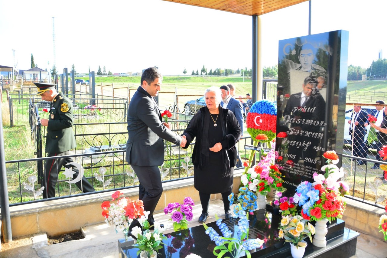 Ağstafada şəhidlərin xatirələri yad olundu - FOTOLAR